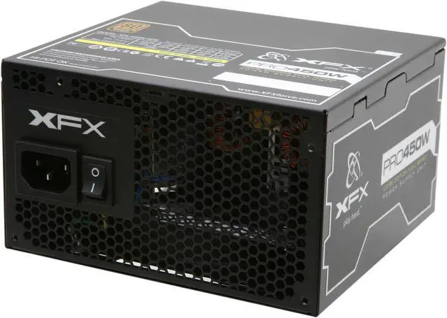 Main image of XFX ProSeries P1-450S-X2B9 450 W ATX12V / EPS12V SLI Ready CrossFire Ready 80 PLUS BRONZE Certified Active PFC Core Edition V2 Full Wired Power Supply