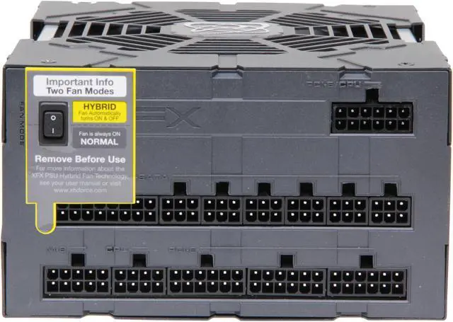Alt view image 5 of 6 - XFX ProSeries P1-1250-BEFX 1250 W ATX12V V2.2 & ESP12V V2.91 SLI Ready CrossFire Ready 80 PLUS GOLD Certified Full Modular Active PFC Power Supply