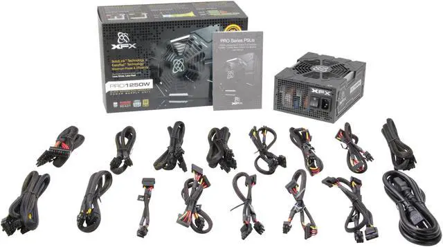 Alt view image 7 of 6 - XFX ProSeries P1-1250-BEFX 1250 W ATX12V V2.2 & ESP12V V2.91 SLI Ready CrossFire Ready 80 PLUS GOLD Certified Full Modular Active PFC Power Supply