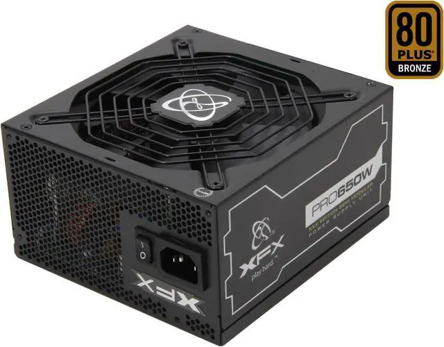 Main image of XFX P1-650X-XXB9 650 W ATX12V 2.2 & ESP12V 2.91 SLI Ready CrossFire Ready 80 PLUS BRONZE Certified Modular Active PFC Power Supply
