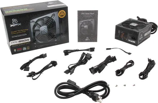 Alt view image 8 of 8 - XFX P1-850X-XXB9 850 W ATX12V 2.2 & ESP12V 2.91 SLI Ready CrossFire Ready 80 PLUS BRONZE Certified Modular Active PFC Power Supply