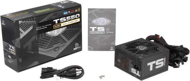 Alt view image 7 of 7 - XFX TS Series P1-550G-TS3X 550 W ATX12V / EPS12V SLI Ready CrossFire Ready 80 PLUS GOLD Certified Active PFC Power Supply