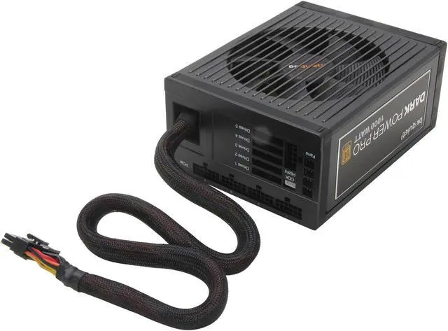 Alt view image 4 of 8 - be quiet DARK POWER PRO 10 BN604 1000 W ATX12V / EPS12V SLI Certified CrossFire Ready 80 PLUS GOLD Certified Modular Active PFC PFC SLI CrossFire 80 PLUS GOLD Certified Modular 1000W ATX 12V v2.3 / EPS 12V v2.92 Power Supply