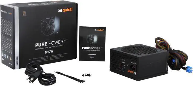 Alt view image 7 of 7 - be quiet! PURE POWER L8 600W ATX 12V 80 Plus Bronze CrossFireX Power Supply Exclusive 120mm Fan