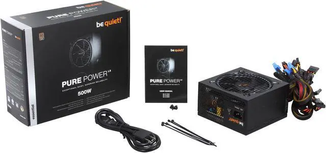 Alt view image 7 of 7 - be quiet! PURE POWER L8 500W ATX 12V 80 Plus Bronze Power Supply Exclusive 120mm Fan
