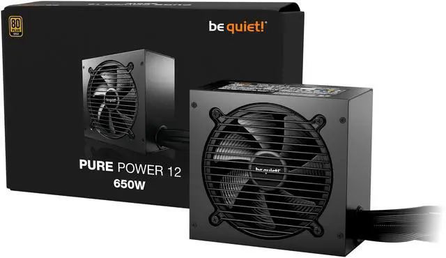 Alt view image 3 of 4 - be quiet Pure Power 12 650W ATX (ATX3.1/ ATX3.0 Compatible) 80 PLUS GOLD Certified Non-Modular ATX 12V Power Supplies