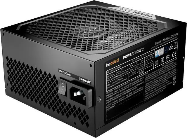 Alt view image 3 of 6 - be quiet Power Zone 2 850 W ATX12V 3.1 80 PLUS® Platinum and Cybenetics Platinum  efficiency (up to 94%) Modular Power Supplies