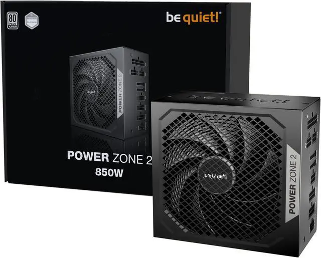 Alt view image 4 of 6 - be quiet Power Zone 2 850 W ATX12V 3.1 80 PLUS® Platinum and Cybenetics Platinum  efficiency (up to 94%) Modular Power Supplies