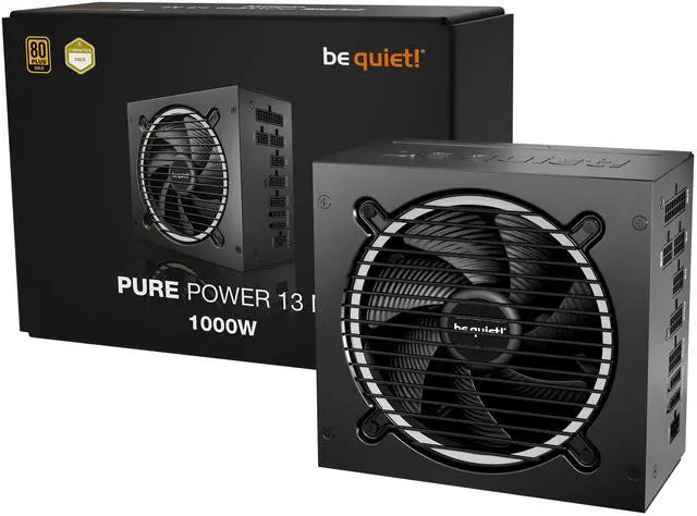 Alt view image 2 of 4 - be quiet BP028US 1000 W temperature-controlled quality fan 80 PLUS GOLD Certified Active PFC Power Supply