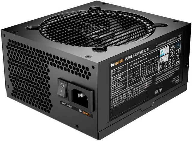 Alt view image 3 of 4 - be quiet BP026US 750 W temperature-controlled quality fan 80 PLUS GOLD Certified Active PFC Power Supply