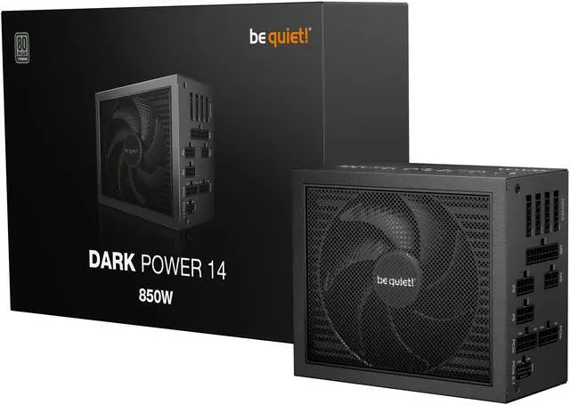 Alt view image 5 of 9 - Dark Power 14 850W features a high-performance heat sink design with an integrated fan and can be operated in either active or semi-passive mode.