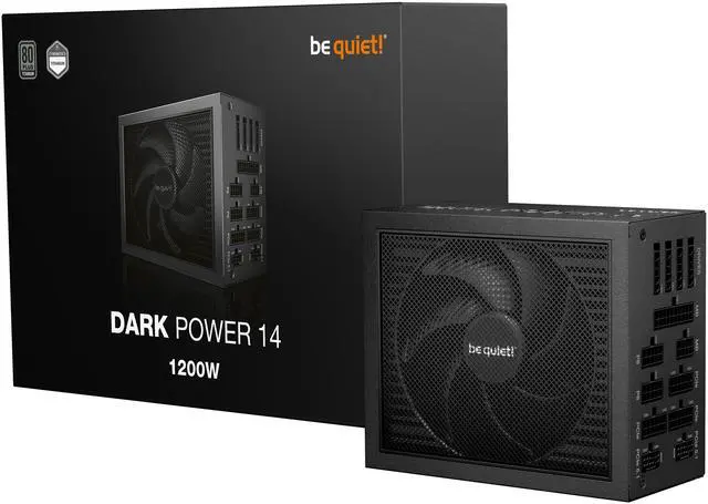 Alt view image 5 of 9 - Dark Power 14 1200W features a high-performance heat sink design with an integrated fan and can be operated in either active or semi-passive mode.