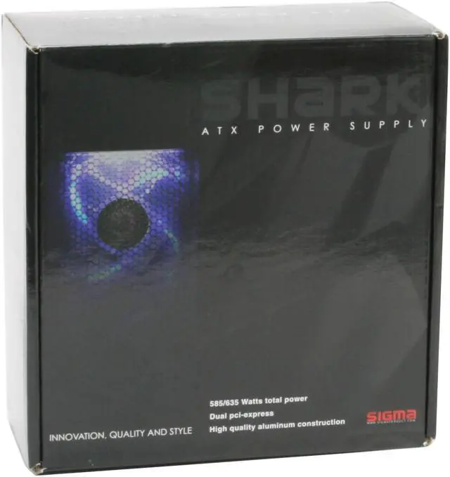 Alt view image 13 of 13 - SIGMA SHARK SP-635 635 W ATX12V V2.01 SLI Ready Power Supply