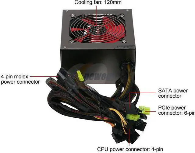 Alt view image 4 of 9 - SIGMA FOCUS SP700B 700W (800W Peak) ATX12V Power Supply