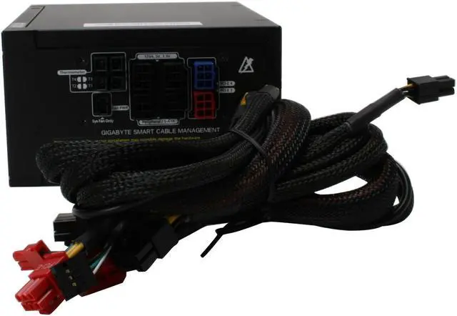 Alt view image 5 of 11 - GIGABYTE ODIN GE-S800A-D1 800 W ATX12V / EPS12V SLI Certified CrossFire Ready Modular Active PFC PFC Power Supply Software Control