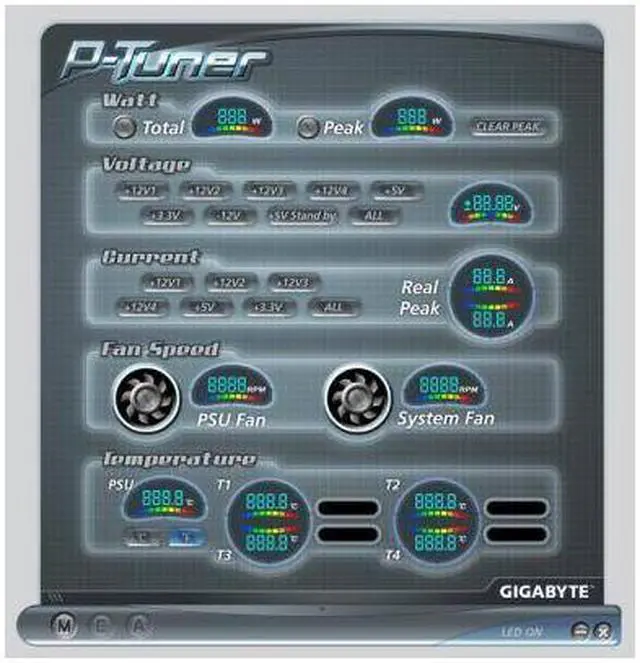 Alt view image 11 of 11 - GIGABYTE ODIN GE-S800A-D1 800 W ATX12V / EPS12V SLI Certified CrossFire Ready Modular Active PFC PFC Power Supply Software Control