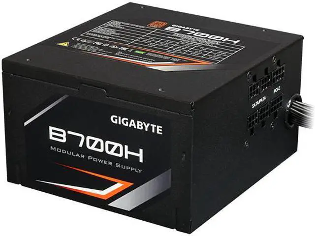 Alt view image 4 of 7 - GIGABYTE GP-B700H 700 W ATX12V SLI CrossFire Certified 80 PLUS BRONZE Certified Modular Active PFC Power Supply