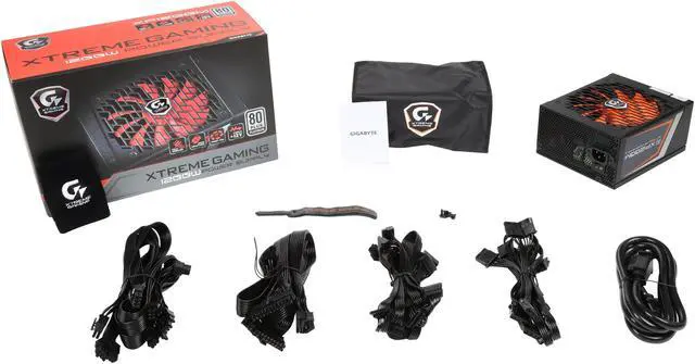 Alt view image 7 of 7 - GIGABYTE XP1200M 1200 W Intel Form Factor ATX 12V v2.31 SLI CrossFire 80 PLUS PLATINUM Certified Full Modular Active PFC (>0.9 typical) PFC Power Supply