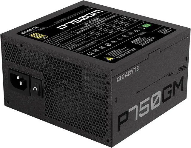 Alt view image 5 of 6 - GIGABYTE GP-P750GM 750 W ATX 12V v2.31 80 PLUS GOLD Certified Full Modular Active PFC Power Supply