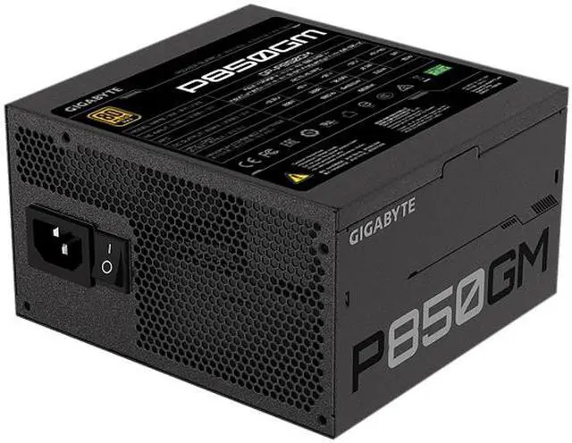 Alt view image 4 of 8 - GIGABYTE GP-P850GM 850 W ATX 12V v2.31 80 PLUS GOLD Certified Full Modular Active (>0.9 typical) PFC Power Supply