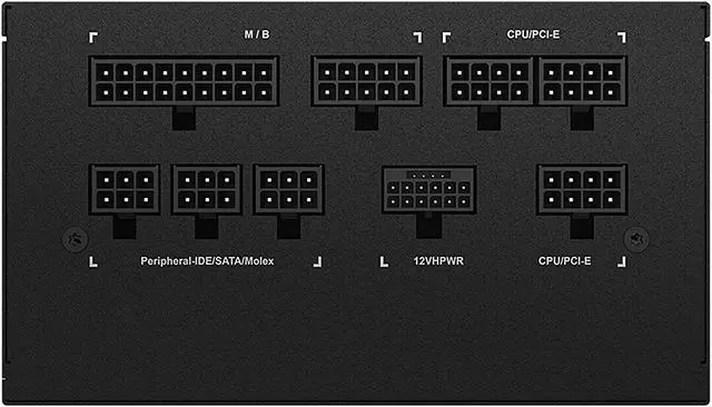 Alt view image 6 of 8 - GIGABYTE GP-UD1000GM PG5 1000 W ATX 12V v2.31 80 PLUS GOLD Certified Full Modular Active PFC Power Supply PCIe 5.0 Support 12+4Pins