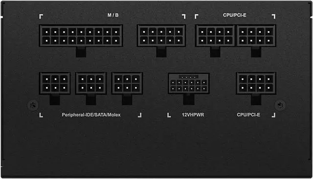 Alt view image 2 of 7 - GIGABYTE GP-UD850GM PG5 Rev2.0 - PCIe5.0 Ready - ATX3.0 - 850W 80 Plus Gold Certified - Fully Modular Power Supply