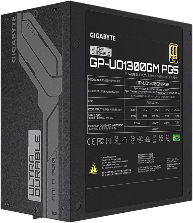 GIGABYTE GP-UD1300GM PG5 1300W 80 Plus Gold Certified Fully