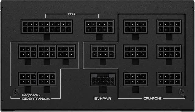 Alt view image 7 of 7 - GIGABYTE GP-UD1300GM PG5 1300W 80 Plus Gold Certified Fully Modular Power Supply