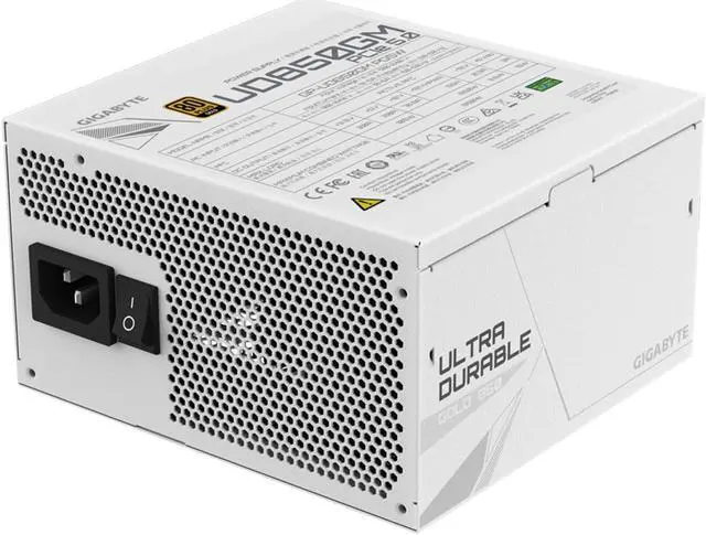 Alt view image 2 of 7 - GIGABYTE GP-UD850GM PG5W PCIE 5 ATX 3.0 Fully Modular Gaming Power Supply - 80 Plus Gold Certified 850W - Japanese Capacitors - ATX PSU