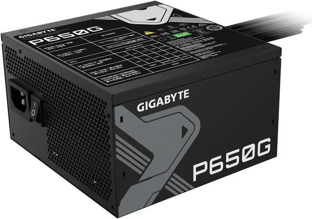 Alt view image 6 of 6 - GIGABYTE P650G 650W 80 Plus Gold Certified Power Supply