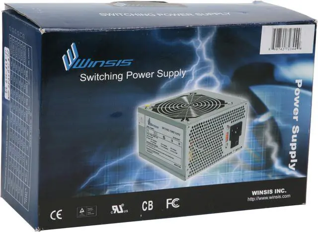 Alt view image 6 of 6 - Winsis KY-550ATX 450 W ATX12V Power Supply