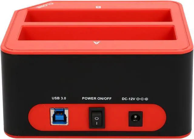 Alt view image 4 of 6 - Cirago Hard Drive Docking Station with 3 Port USB 3.0 Hub Plug and Play Dock for 2.5/3.5 inch HDD/SSD