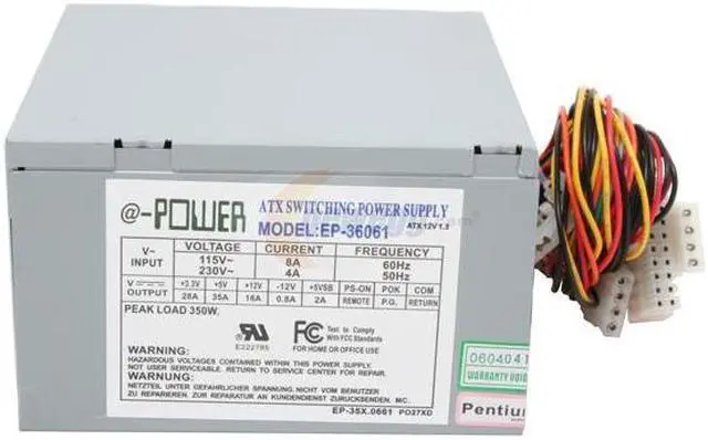 Alt view image 3 of 9 - DYNAPOWER USA EP-35X.0661B 350 W ATX12V Power Supply