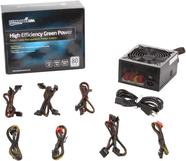 Alt view image 7 of 7 - DYNAPOWER USA EJ-750A80 750 W ATX12V v2.2 / EPS12V v2.91 SLI Certified CrossFire Certified 80 PLUS BRONZE Certified Active PFC Power Supply