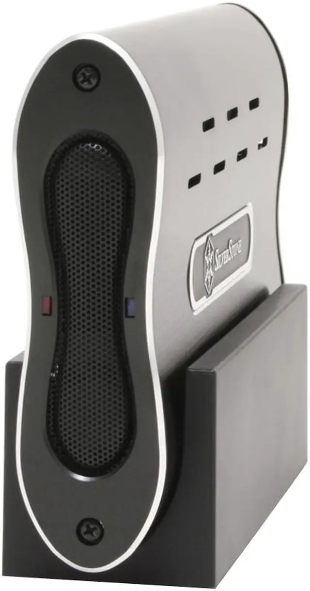 Main image of SilverStone MS04-B Aluminum 3.5" Enhanced IDE, ATA / ATAPI-6 USB 2.0 & 1394 External Enclosure with fan