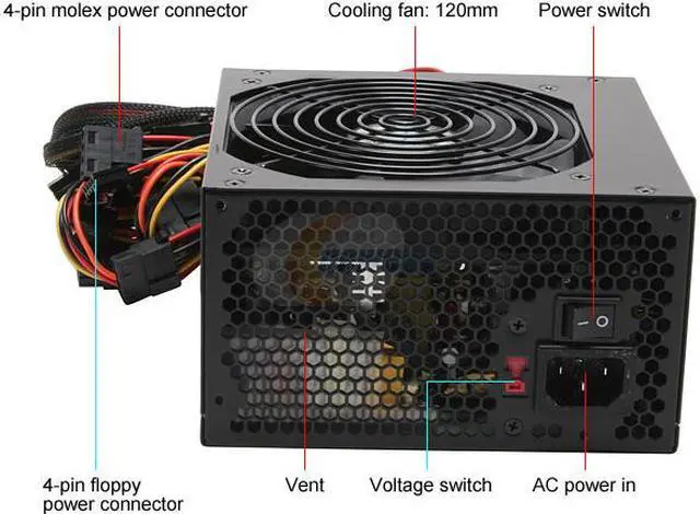 Alt view image 3 of 7 - SilverStone ST350 350 W ATX12V 2.2 Power Supply