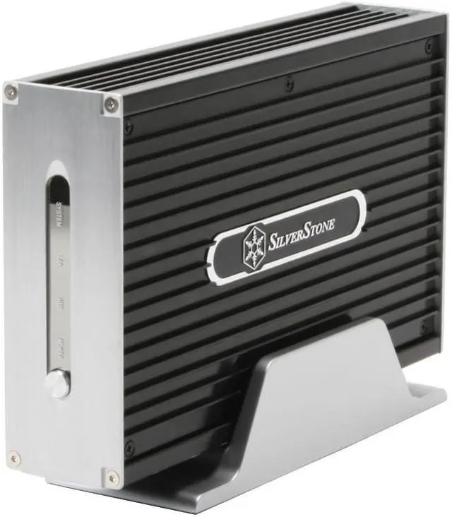 Alt view image 2 of 7 - SilverStone NS312-B Aluminum 3.5" Black IDE USB 2.0 & Ethernet NAS Enclosure