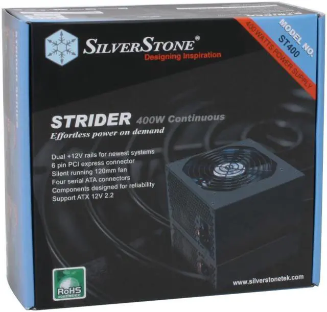 Alt view image 9 of 9 - SilverStone ST400 400 W ATX 12V 2.2 Power Supply