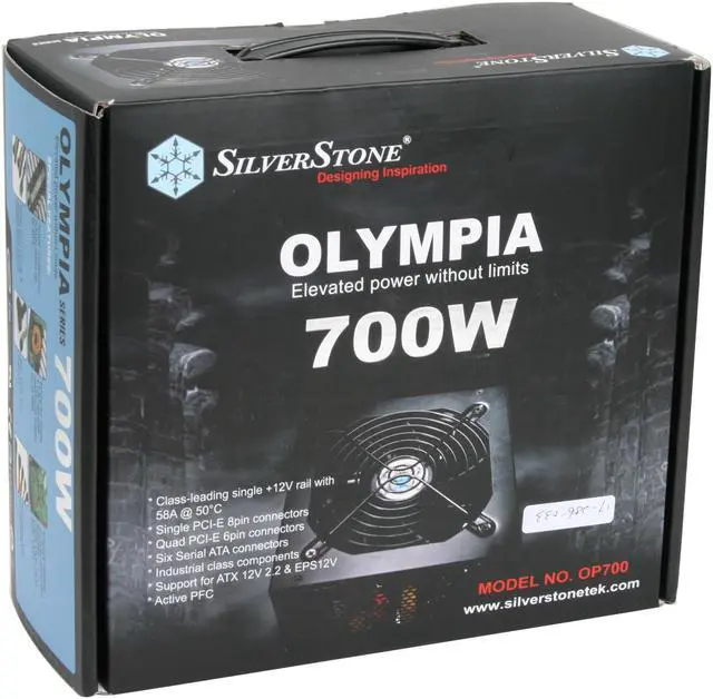 Alt view image 11 of 11 - SilverStone OP700 700 W ATX 12V 2.2 & EPS12V SLI Ready CrossFire Ready Active PFC Power Supply