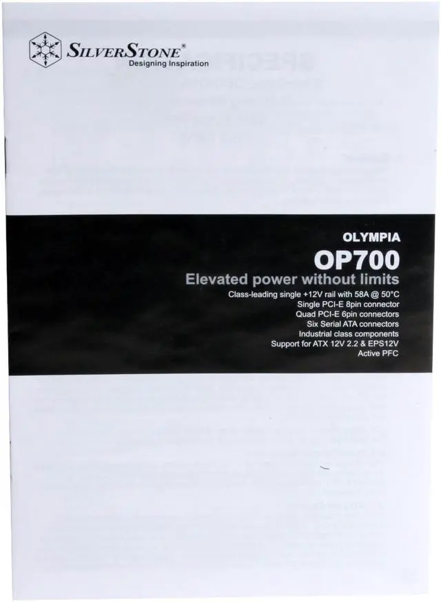 Alt view image 10 of 11 - SilverStone OP700 700 W ATX 12V 2.2 & EPS12V SLI Ready CrossFire Ready Active PFC Power Supply