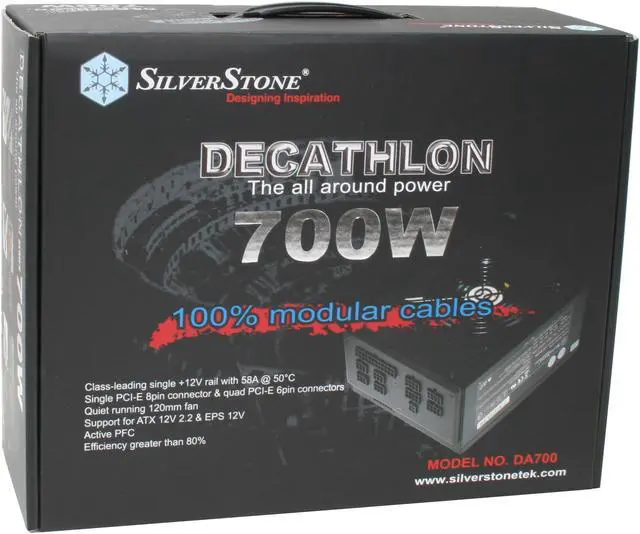 Alt view image 9 of 9 - SilverStone DA700 700 W ATX 12V 2.2 & EPS 12V SLI Certified CrossFire Ready Full Modular Active PFC Power Supply