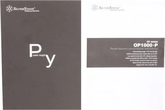 Alt view image 9 of 10 - SilverStone OP1000-P 1000 W ATX 12V 2.2 & EPS 12V SLI Ready CrossFire Ready 80 PLUS Certified Active PFC Power Supply
