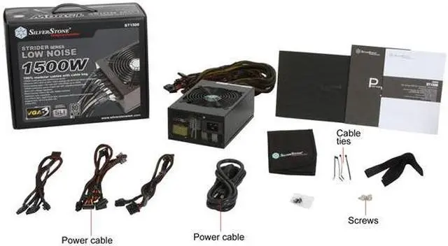 Alt view image 7 of 7 - SILVERSTONE ST1500 1500W ATX 12V 2.3 & EPS 12V SLI Ready 80 PLUS SILVER Certified Active PFC Full Modular Power Supply