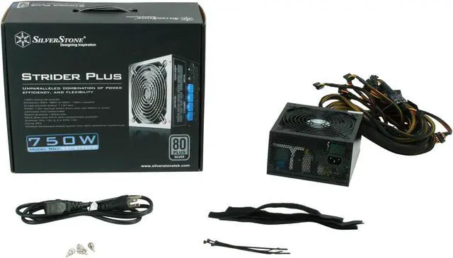 Alt view image 7 of 7 - SilverStone ST75F-P 750 W ATX 12V v2.3 / EPS 12V 80 PLUS SILVER Certified Full Modular Active PFC Power Supply