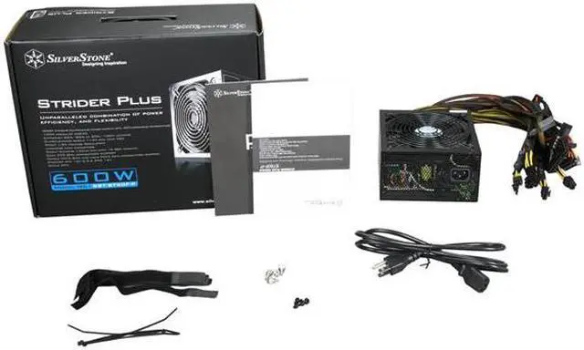 Alt view image 7 of 7 - SILVERSTONE ST60F-P 600W ATX 12V v2.3 / EPS 12V 80 PLUS BRONZE Certified Modular Active PFC Power Supply