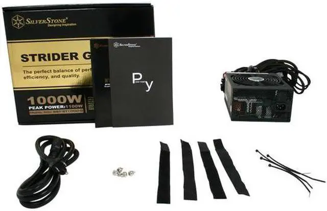 Alt view image 7 of 7 - SILVERSTONE Strider Gold  ST1000-G 1000W ATX 12V v2.3 / EPS 12V 80 PLUS GOLD Certified 100% Modular, Active PFC Power Supply