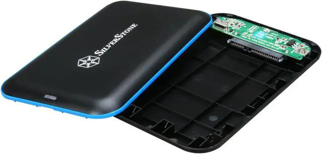 Alt view image 5 of 6 - SilverStone TS04B Aluminum / Plastic 2.5" Black SATA USB 3.0 External Enclosure