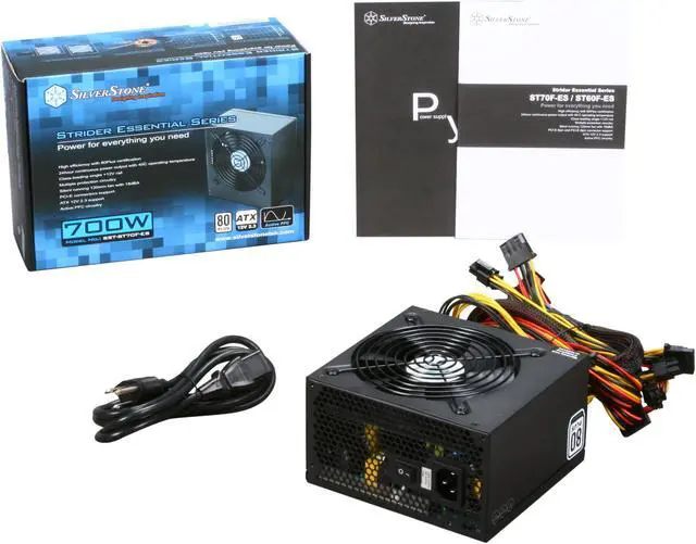 Alt view image 7 of 7 - SilverStone Strider Essential series ST70F-ES 700 W ATX12V / EPS12V SLI Ready CrossFire Ready 80 PLUS Certified Active PFC Power Supply