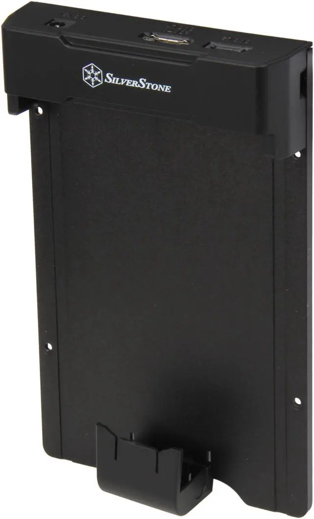 Main image of SilverStone SD01B Aluminum / Plastic 2.5" & 3.5" Black SAS / SATA eSATA, SAS dual-lane External Hard Drive Pad / Docking Station