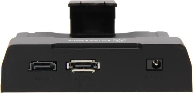 Alt view image 5 of 6 - SilverStone SD01B Aluminum / Plastic 2.5" & 3.5" Black SAS / SATA eSATA, SAS dual-lane External Hard Drive Pad / Docking Station